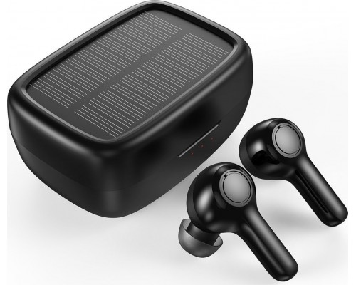 Choetech Choetech wireless TWS z panelem słonecznym black (BH-T09)