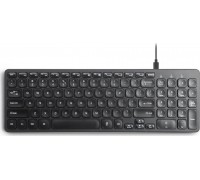 Perixx przewodowa Perixx PERIBOARD-215 scissor, ultra-flat, czarna, 4x HUB (2x USB-A, 2x USB-C)