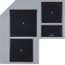 Foster CASTONE CORNER HOB 3Z BLK