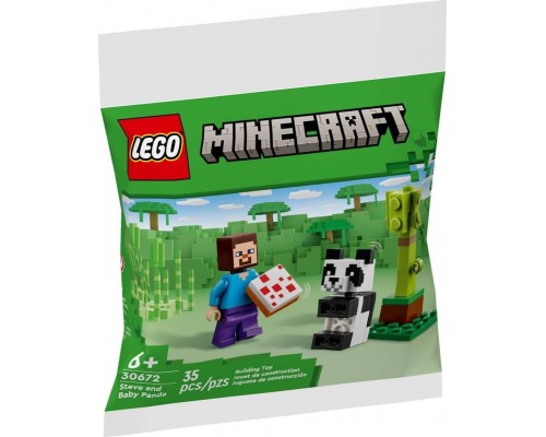 LEGO Minecraft Stīvs un mazā panda (30672)