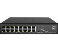 Switch LevelOne LevelOne GES-2216    L2 Gigabit Ethernet (10/100/1000) Black