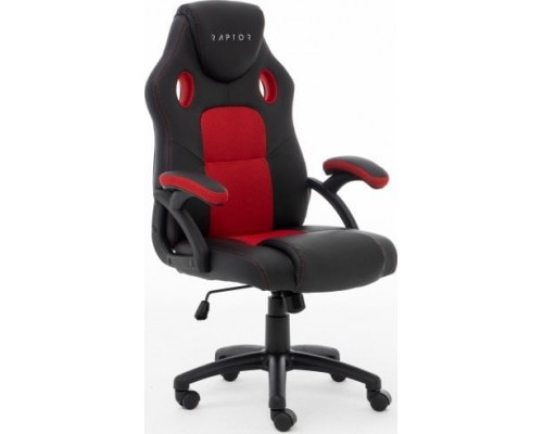 Raptor Raptor  GS-40 PU + Fabric            Black-white /Red