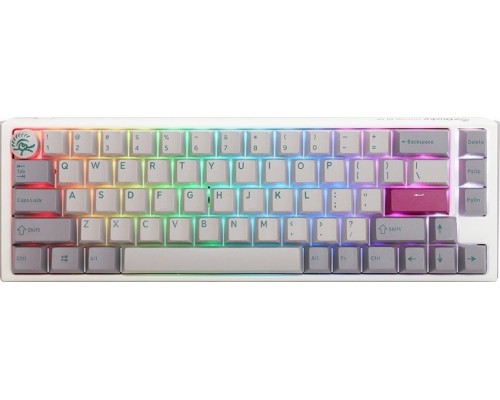 Ducky Ducky One 3 Mist Grey SF Gaming Keyboard, RGB LED - MX-Silent-Red (US)