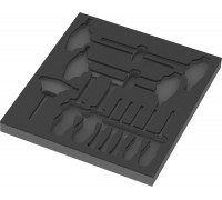 Wera Wera 9813 foam insert for hex screwdriver set 1, empty (black/grey, for Tool Rebel workshop trolley)