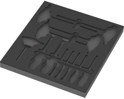 Wera Wera 9813 foam insert for hex screwdriver set 1, empty (black/grey, for Tool Rebel workshop trolley)
