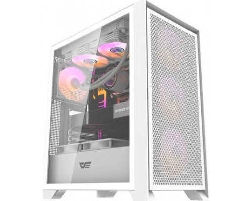 Darkflash DRX70 Mesh RGB biała + 4 wentylatory