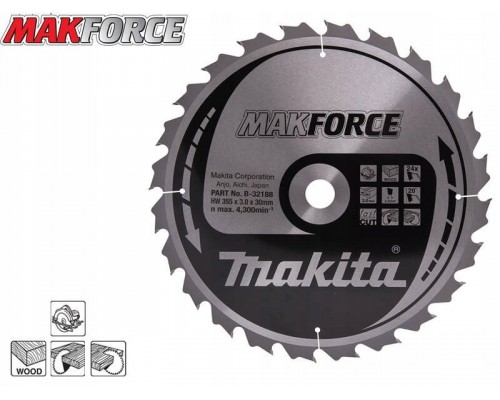 Makita MAKITA CIRCULAR SAW 355x30x24z MAKFORCE WOOD