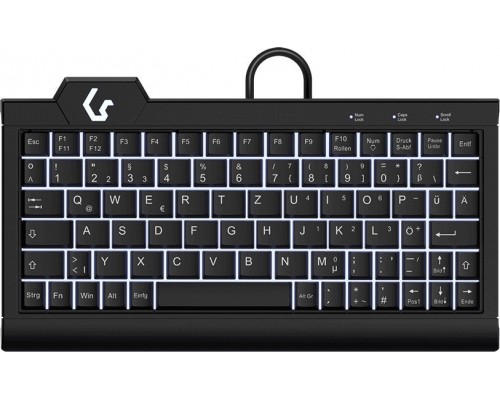 Keysonic KeySonic KSK-3010ELC (DE) klawiatura USB QWERTZ Niemiecki Czarny