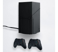 Techly Floating Grip Wandhalterung XBOXSX 2xController schwarwith