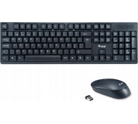 Equip Equip 245222 klawiatura Dołączona myszka RF Wireless QWERTY Portugalski Black