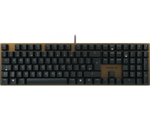Cherry KC 200 MX klawiatura Uniwersalne USB QWERTY Angielski Czarny Brąz