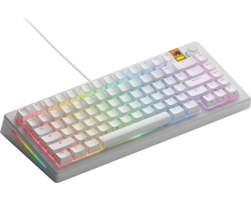 Glorious GMMK 3 HE 75 % Custom Gaming-  Pre-Built, ANSI (US), Fox HE Switches, White