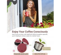 Reusable capsules compatible with Nespresso(r) Sealpod Classic Edition