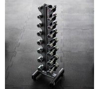 HMS Dumbbells CHD 16 x Various types of loads included (72 kg) + Stojak STR36