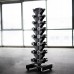 HMS Dumbbells CHD 16 x Various types of loads included (72 kg) + Stojak STR36
