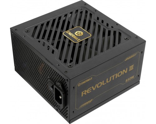 Enermax ENERMAX REVOLUTION III 850 Watt w pełni modularny zasilacz ATX 3.1 PCIe 5.1 80 PLUS Gold 120mm wentylator FDB 105C japońskie kondensatory 7 lat gwarancji
