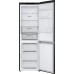 LG Refrigerator | GBV3100EEP | Energy efficiency class E | Free standing | Combi | Height 186 cm | No Frost system | Fridge net capacity 234 L | Freezer net capacity 110 L | Display | 35 dB | Dark Graphite