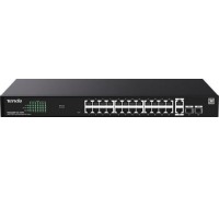 Switch  Tenda TEG2228P-24-410W 26x1GbE + 2SFP PoE 410W
