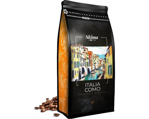 SkimaCoffee 1kg ITALIA COMO BLEND Świeżo Palona do ekspresu