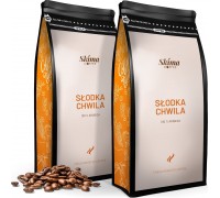 SkimaCoffee Zestaw 1kgX2 SŁODKA CHWILA 100% ARABICA Świeżo Palona do ekspresu