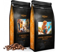 SkimaCoffee Zestaw 1kgX2 AMORE ESPRESSO ROAST/CAFFE ROMA BLEND Świeżo Palona do ekspresu