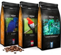 SkimaCoffee Zestaw 1kgX3 KUBA/PERU/GWATEMALA Świeżo Palona do ekspresu