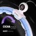 ZESTAW HULA HOP MAGNETYCZNY BLUE HHM15 Z LICZNIKIEM HMS + PAS BR163 BLACK PLUS SIZE