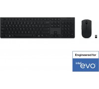 Lenovo 4X31K03931 klawiatura Dołączona myszka RF Wireless + Bluetooth US English Black