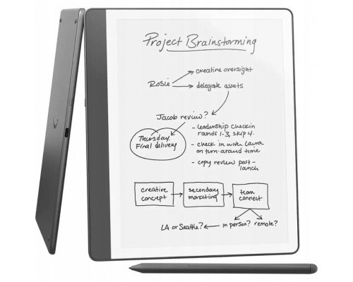 Ebook New Kindle Scribe - 2024 release 10.2” glare-free 64GB Wi-Fi (Without Lockscreen Ads) with Premium Pen Tungsten + ładowarka 20W USB-C/USB-A EZC105W