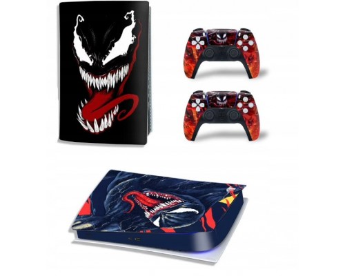Naklejki Skórki na PlayStation 5 orawith  Pady Motyw Venom