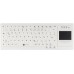 Gett GETT Cleantype Xtra Touch Protect Silikonowa klawiatura z touchpadem IP68 można dezynfekować USB kolor biały układ DE
