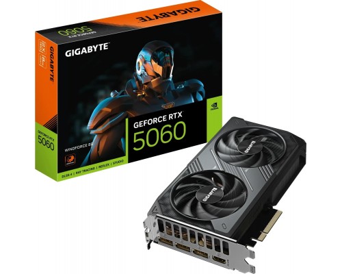 Gigabyte GeForce RTX 5060 Windforce 8GB GDDR7 DLSS4 (GV-N5060WF2-8GD)