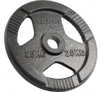 cast iron olympic 25kg, otwór 51mm, plate z uchwytami, REBEL ACTIVE