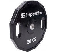 inSPORTline Rubberized load Ruberton 20 kg black (15893)