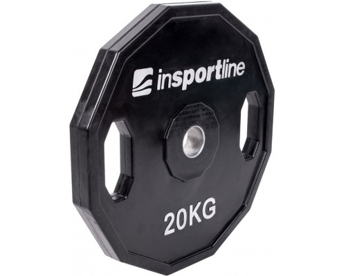 inSPORTline Rubberized load Ruberton 20 kg black (15893)