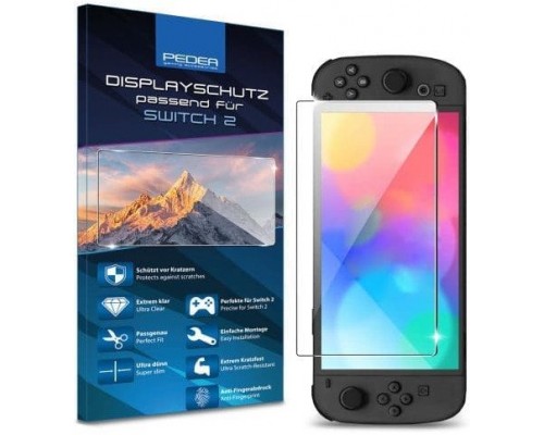 PEDEA Displayschutwith  für Nintenfor Switch 2 2025 Schutwith folie 9H