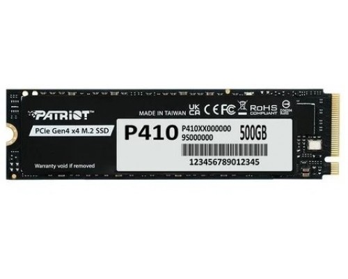 SSD Patriot P410 500GB M.2 2280 PCI-E x4 Gen4 NVMe (P410P500GM28H)