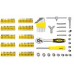 WMC TOOLKITIOWY KLUCZE WKRĘTAKIBITY 130EL