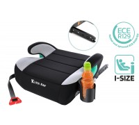 FMonroe FOTELIK SAMOCHODOWY PODKŁADKA SIEDZISKO Z ISOFIX black-szary R129 125-150 CM
