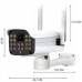 Kamera bezprzewodowa zewnętrzna z detekcją ruchu Wi-Fi IP Full HD 20 LED Kamera bezprzewodowa zewnętrzna z detekcją ruchu Wi-Fi IP Full HD 20 LED