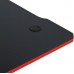 Gaming galds gamingowe komputerowe 120x70x75 cm czerwone z dodatkami