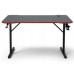 Gaming galds gamingowe komputerowe 120x70x75 cm czerwone z dodatkami