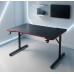 Gaming galds gamingowe komputerowe 120x70x75 cm czerwone z dodatkami