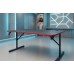 Gaming galds gamingowe komputerowe 120x70x75 cm czerwone z dodatkami