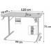 Gaming galds gamingowe komputerowe 120x70x75 cm czerwone z dodatkami