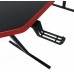 Gaming galds gamingowe komputerowe 120x70x75 cm czerwone z dodatkami