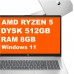 Laptop HP Laptop 17-CP3005 Ryzen 5 7430U/17.3" FHD IPS/8GB/SSD 512GB/BT/Win 11 S Natural Silver