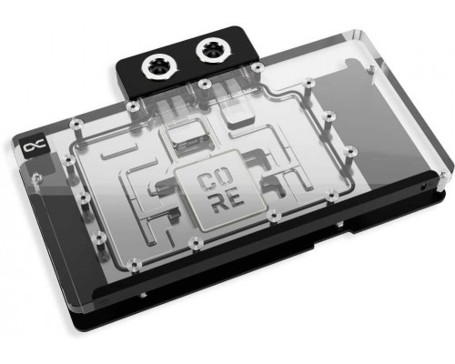 Alphacool Core RX 9070 TUF/Prime GPU Blok wodny, z tylną płytką - akryl, ARGB