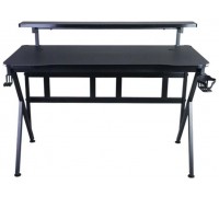Gaming galds gamingowe z półką Cobra CRF4010RGB Black. LED RGB, 120 cm