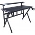 Gaming galds gamingowe z półką Cobra CRF4010RGB Black. LED RGB, 120 cm